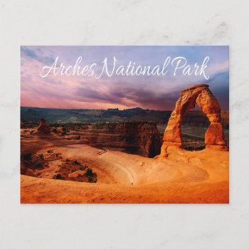 Delicate Arch - Arches National Park  Utah - Usa Postcard by merrydestinations at Zazzle