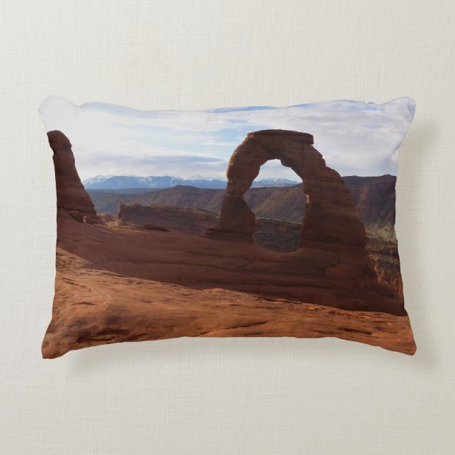 Delicate Arch I at Arches National Park Accent Pillow (Front)