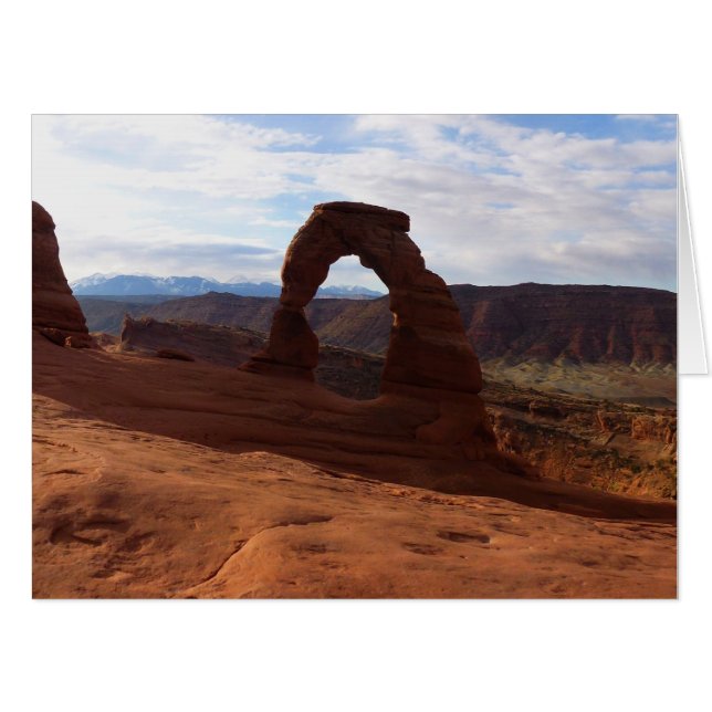 Delicate Arch I at Arches National Park Card (Front Horizontal)