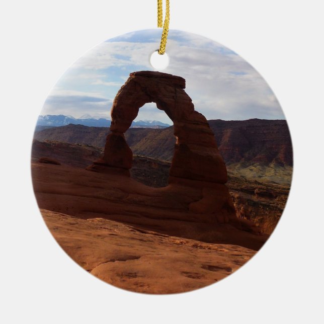 Delicate Arch I at Arches National Park Ceramic Ornament (Front)