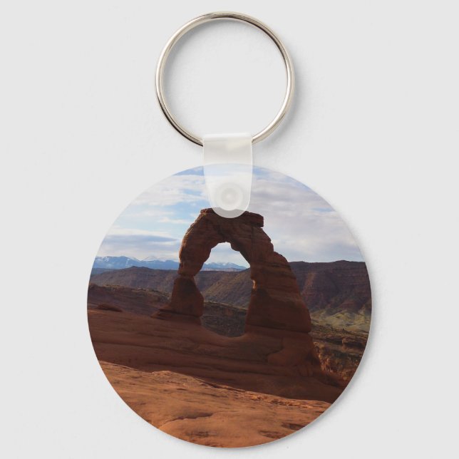 Delicate Arch I at Arches National Park Keychain (Front)