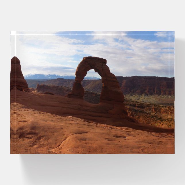 Delicate Arch I at Arches National Park Paperweight (Front)