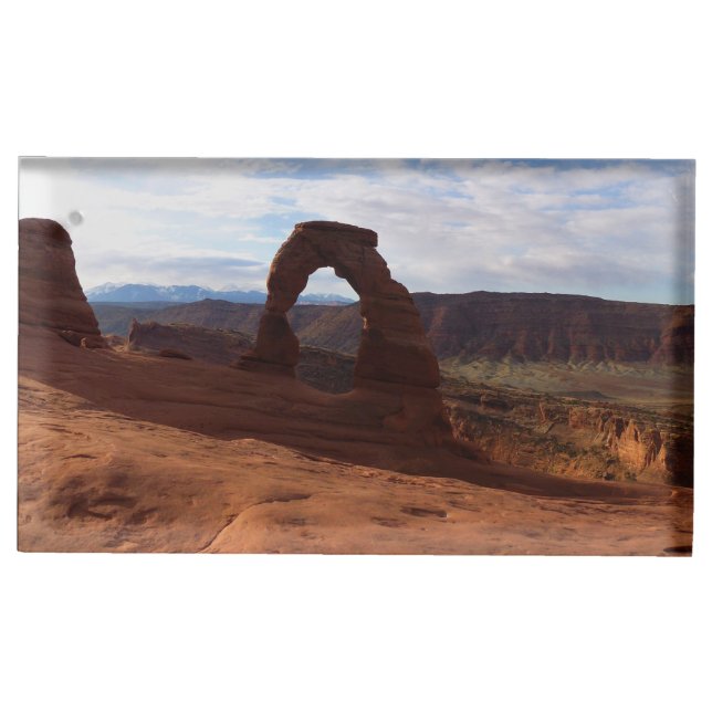 Delicate Arch I at Arches National Park Place Card Holder (Front)