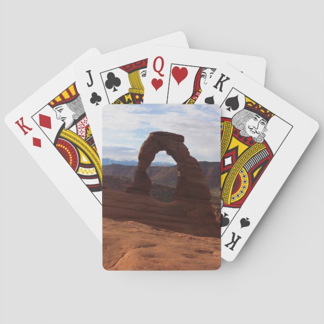 Delicate Arch I at Arches National Park Poker Cards (Back)