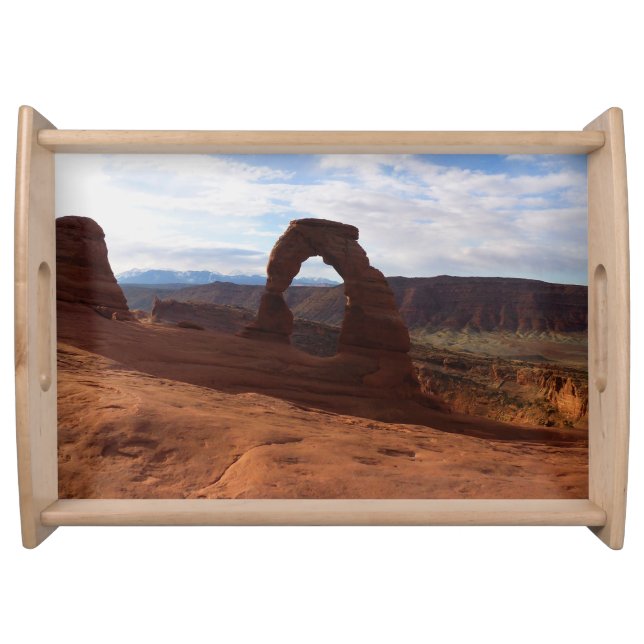 Delicate Arch I at Arches National Park Serving Tray (Front)