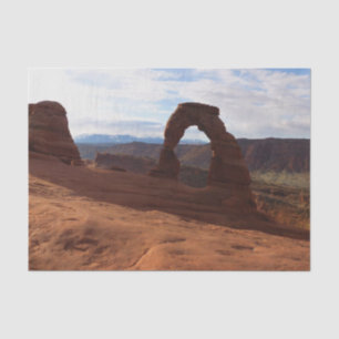 Delicate Arch I at Arches National Park Tissue Paper