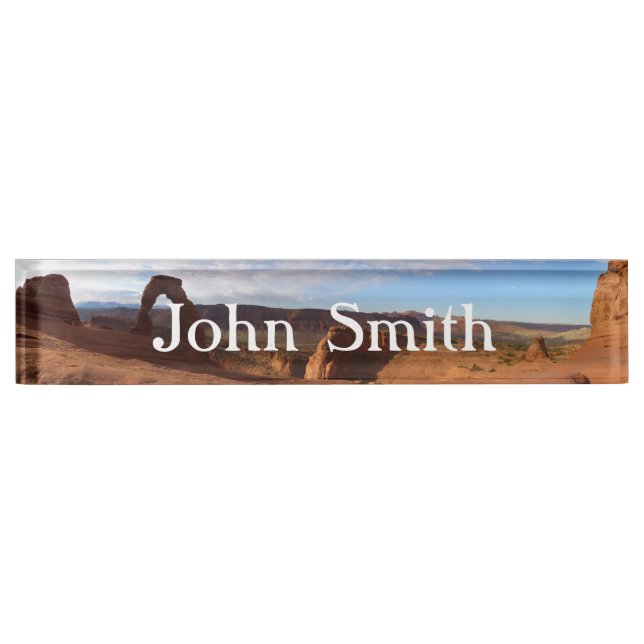 Delicate Arch I Desk Name Plate (Front)