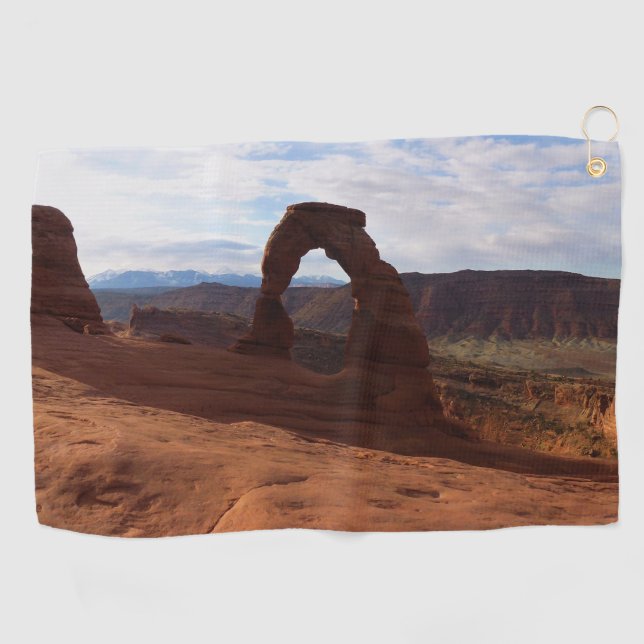 Delicate Arch I Golf Towel (Horizontal)
