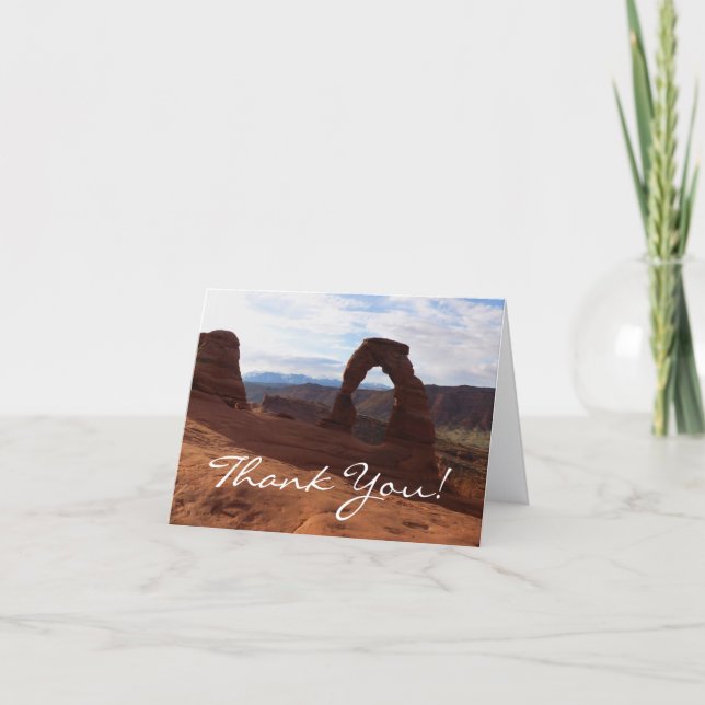 Delicate Arch I Thank You Card (Front)
