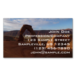 Delicate Arch II at Arches National Park Business Card Magnet