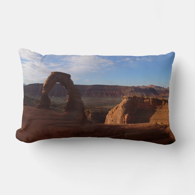 Delicate Arch II at Arches National Park Lumbar Pillow (Front)