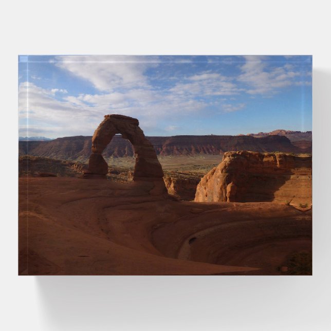 Delicate Arch II at Arches National Park Paperweight (Front)