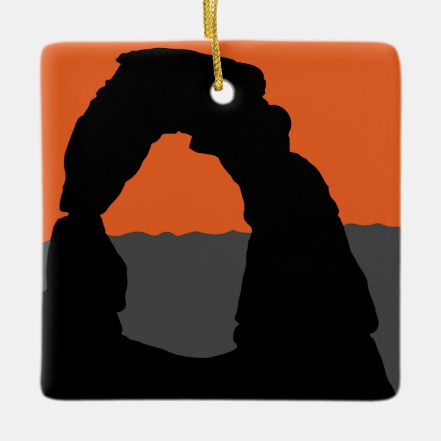 Delicate Arch in Arches National Park - Utah, USA Ceramic Ornament (Front)