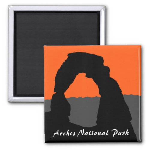 Delicate Arch in Arches National Park _ Utah USA Magnet