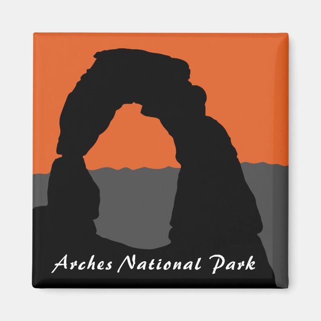 Delicate Arch in Arches National Park - Utah, USA Magnet (Front)