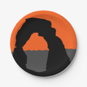 Delicate Arch in Arches National Park - Utah, USA Paper Plates