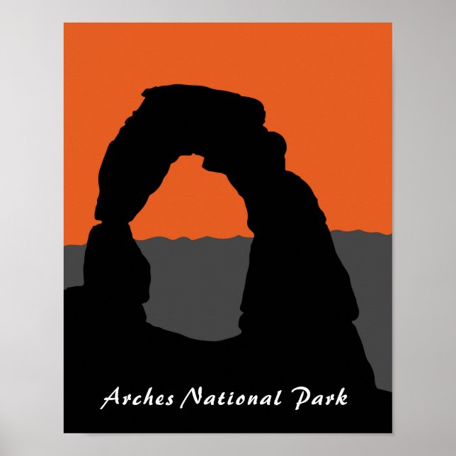 Delicate Arch in Arches National Park - Utah, USA Poster (Front)