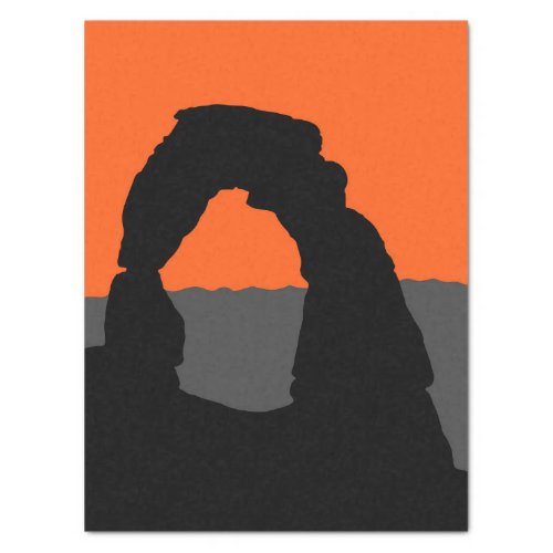 Delicate Arch in Arches National Park _ Utah USA  Tissue Paper