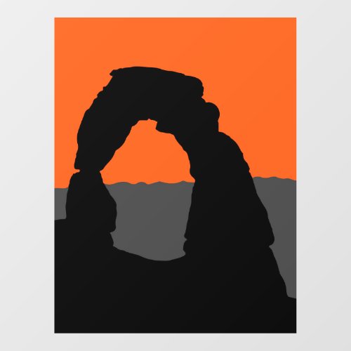 Delicate Arch in Arches National Park _ Utah USA Window Cling