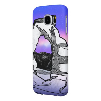 Delicate arch landscape illustration samsung galaxy s6 case