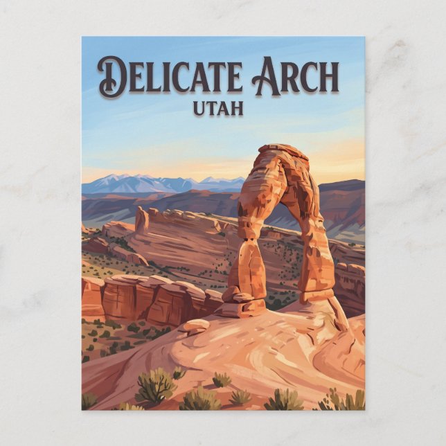 Delicate Arch Moab Utah Postcard (Front)