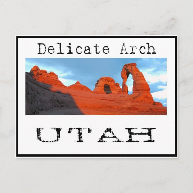 delicate arch postcard (Front)