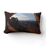 Delicate Arch through Rock Window at Arches Lumbar Pillow