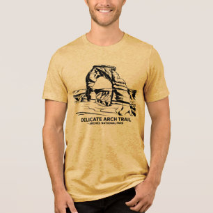 Delicate Arch Trail – Arches National Park Line Ar Tri-Blend Shirt