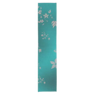 Delicate Asian flowers Short Table Runner