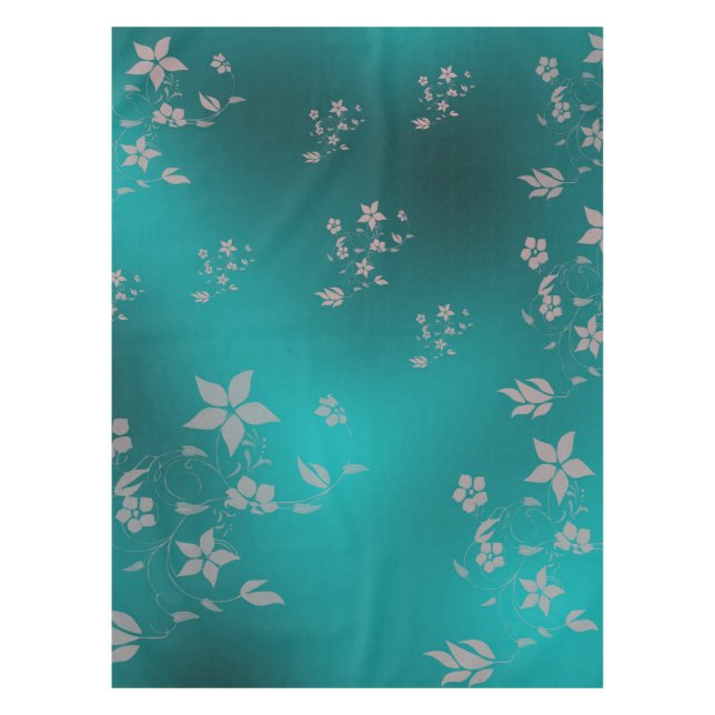 Delicate Asian flowers Tablecloth (Front)