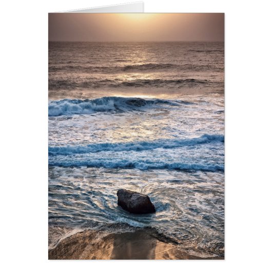 Delicate Beach Sunset Cards (Front)