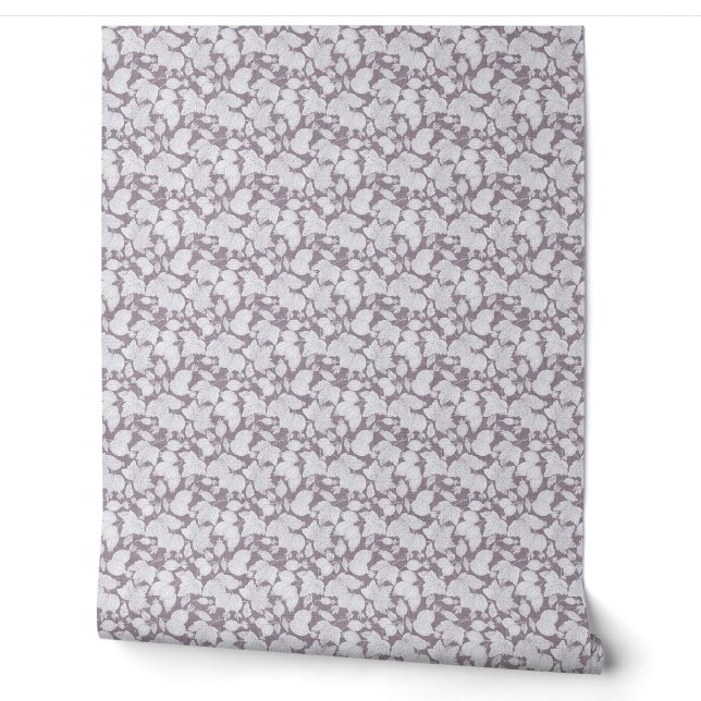 Delicate Berry Outline Wall Paper (Unrolling)