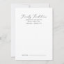 Delicate Black Calligraphy Family Traditions Advice Card