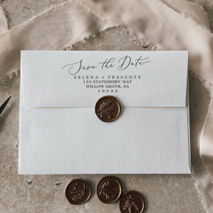 Save The Date Wedding Envelope Seals - TownStix