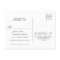 Delicate Black Calligraphy Song RSVP Postcard