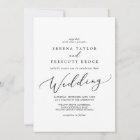 Delicate Black Calligraphy Wedding