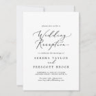 Delicate Black Calligraphy Wedding Reception