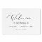 Delicate Black Calligraphy Wedding Welcome