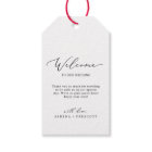 Delicate Black Calligraphy Wedding Welcome