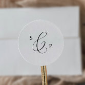 Green Eucalyptus Botanical Wedding Envelope Seals