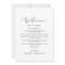 Delicate Black Wedding Welcome Letter & Itinerary