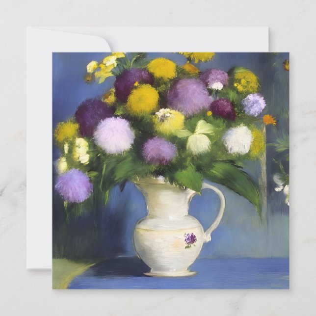 Delicate Blooms Wall Décor  Holiday Card (Front)