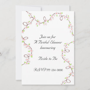 Delicate Blossom Bridal Shower Invitation