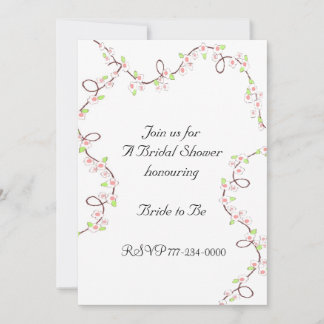 Delicate Blossom Bridal Shower Invitation