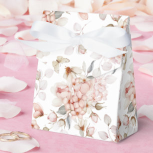 Delicate Blossoms and Butterflies Favor Boxes