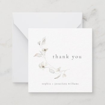 Delicate Blossoms Thank You Card by Whimzy_Designs at Zazzle