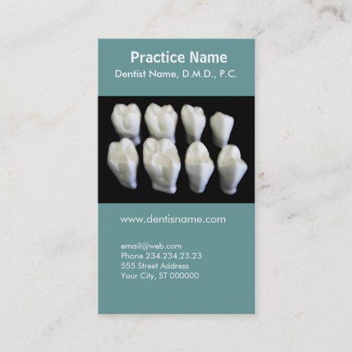 Customizable Dentist Appointment Dental Care Business Cards