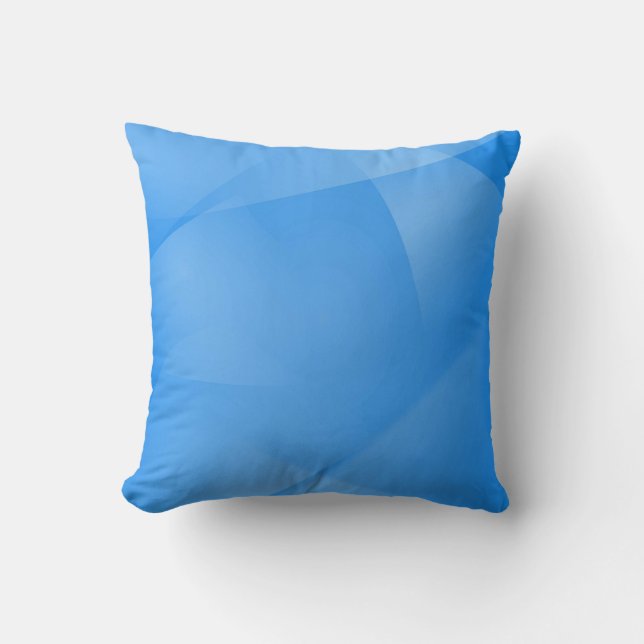 Delicate Blue Folds Throw Pillow (Front)