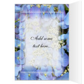 Delicate Blue Lacecap Hydrangea (Inside (Left))