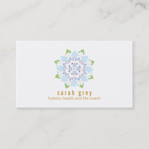 Customizable Delicate Blue Lotus Flower  Business Card